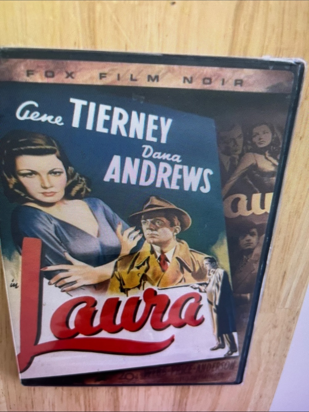 Laura (DVD) - Classic Noir Artwork in Red & Blue